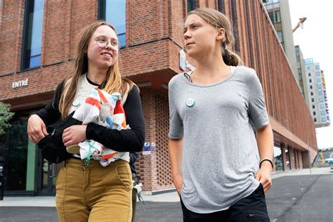 Greta Thunberg is appearing in a Swedish court on a charge of disobeying police at a climate protest