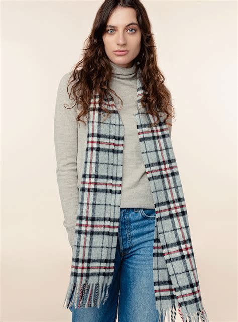 Grey Thompson Tartan Scarf by RoseMill