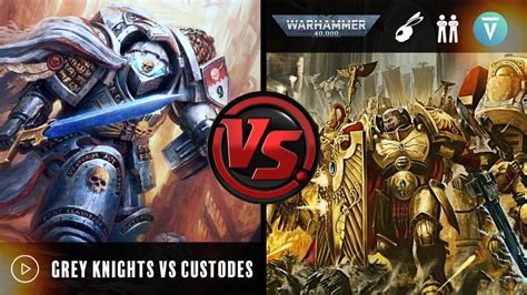 grey knights and sisters vs thousand suns and custodes ... My gf and
