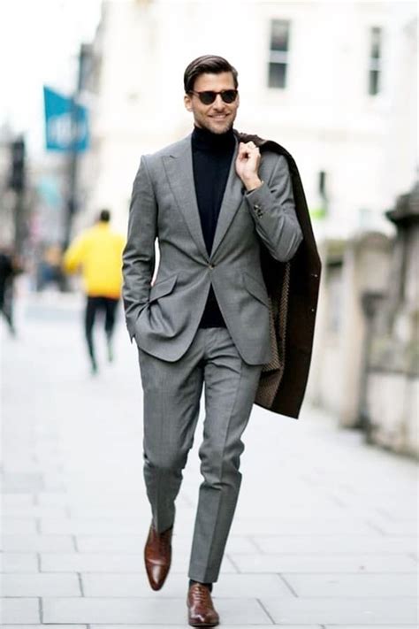 Grey suit shoes. 