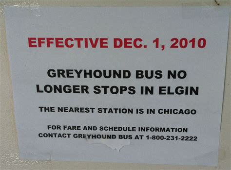 Greyhound Bus Stations in Elgin, Illinois