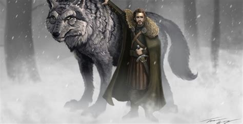 Greywind. During Bran Stark 's first ride on a horse since his fall, Robb, Grey Wind, and Summer go off in search of deer, leaving Bran alone. A small party of wildlings come upon Bran and promptly try to rob him. Robb, Grey Wind, and Summer return and a fight ensues. Grey Wind kills Wallen and then runs down another of the wildlings. 