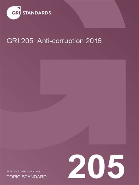 Gri 205 Anti Corruption 2016