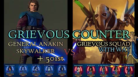 Grievous counters swgoh. SWGOH Maul Counters. Based on 2,802 battles analyzed during GAC Season 44. Viewing the 99th percentile of occurances. You can click units to filter squads by that unit. Leaders are filtered separately. There are not a lot of results for this data slice. Try removing the cutoff (sets sort to "Seen") 