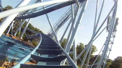 Front row center POV of the Griffon Roller Coaster at Busch Gardens.This ride was awesome, you climb almost straight up to the first and tallest drop, but yo.... 