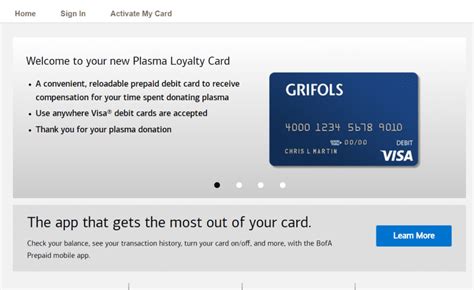 Grifols Plasma Loyalty Card - Fee Information