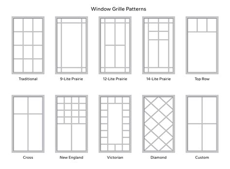 Grille Patterns - Sun Windows