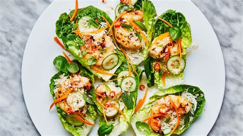 Grilled Shrimp Lettuce Cups Recipe Bon Appétit