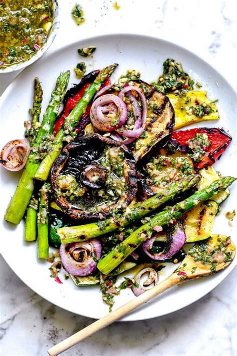 Grilled Vegetables with Chimichurri Sauce