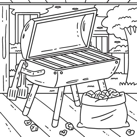 Grilling Coloring Pages