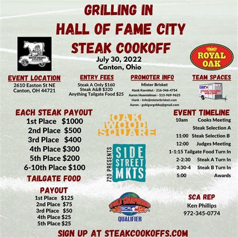 Grilling contest, food and drink event at Oakwood Square in Plain …