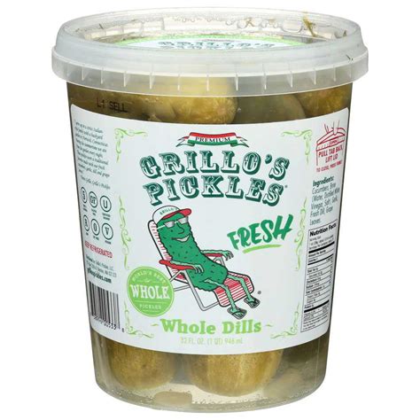 Grillos pickles. Get Grillo's Pickles Italian Dill Spears delivered to you in as fast as 1 hour via Instacart or choose curbside or in-store pickup. Contactless delivery and your first delivery or pickup order is free! Start shopping online now with Instacart to get your favorite products on-demand. 