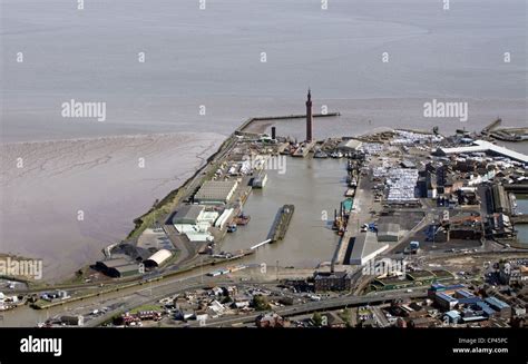 Grimsby Docks Stockfoto