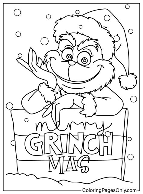 Grinch Coloring Pages To Prin