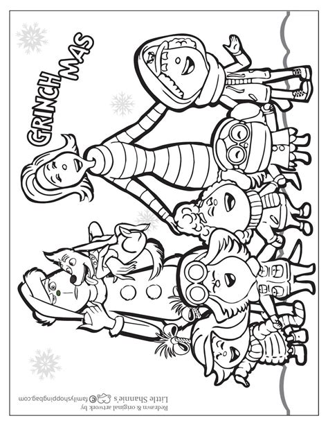 Grinch Coloring Paper
