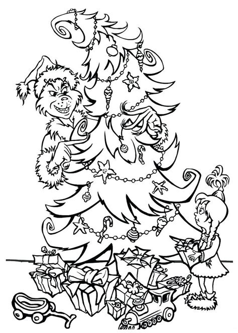 Grinch Coloring Shee