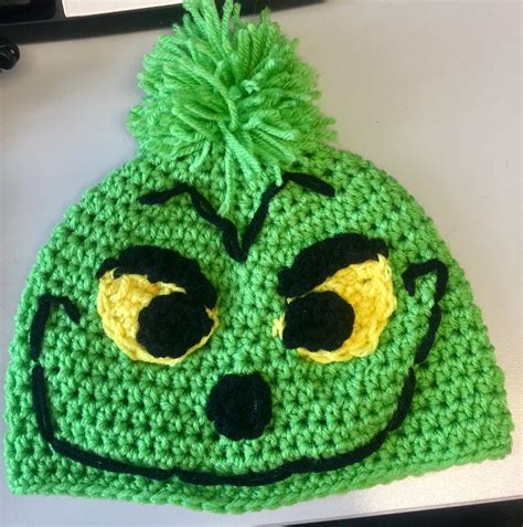 Grinch Crochet Hat Free Pattern