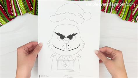 Grinch Heart Template