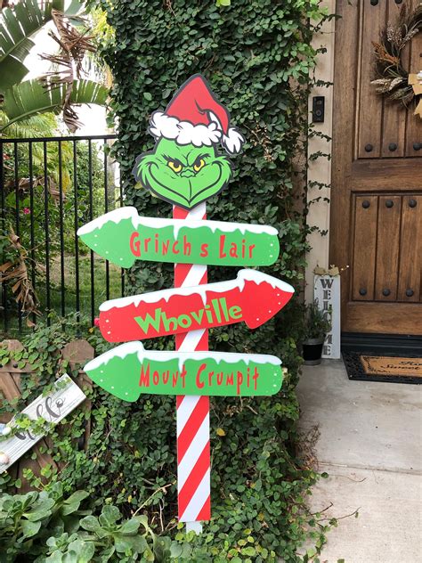 Grinch Outdoor Decorations - Etsy