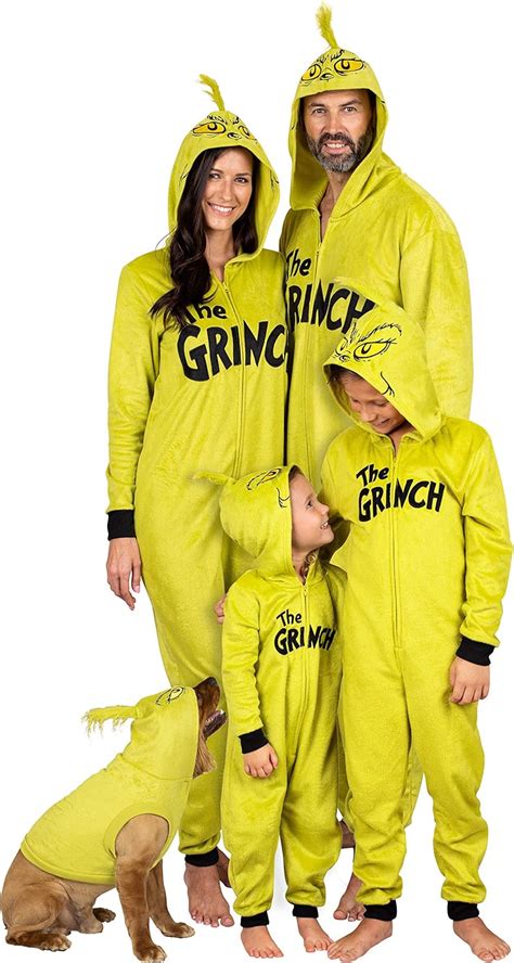 Dr. Seuss Grinch Fleece Onesie Pajamas - Matching Family Adult Kids Hooded Costume. 1,095. $1999. Typical: $39.48. FREE delivery Fri, Feb 23 on $35 of items shipped by Amazon. Or fastest delivery Wed, Feb 21. +19 colors/patterns. . Grinch adult onesie