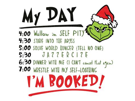Grinch Christmas Ornament Starbuck Wrap Svg, Grinch Starbucks Christmas svg wrap, The Grinch Starbuck Svg wrap. (43) $2.66. Digital Download. The Grinch Who Stole Christmas Schedule List Wall Print / The Grinch Movie Quote Wall Art / Printable Christmas Print / "I'm Booked!" Grinch. (258) $6.39. Digital Download.. 