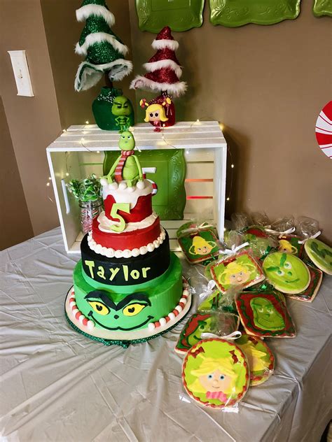 Grinch inspired cake topper, grinch birthday decor,grinch cake smash decor,grinch photo prop,grinch 1st birthday,grinch centerpiece, (1.6k) $ 11.99. Add to Favorites ... Christmas Grinch Themed Picks For Tree, Christmas Tree Decorations, Mesh&Ribbon Picks , grinch themed decor laura coffield. 5 out of 5 stars. 5 out of 5 stars ....
