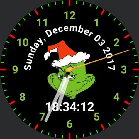 Grinch watch face. Watchface Reviews. Grinch just in Time for Christmas. • WatchMaker: the world's largest watch face platform. 