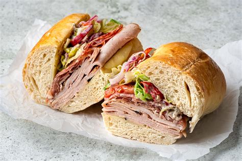 Grinders sandwich. Ingredients. Cold cuts. The original has a large variety of meats, but I say use the ones you love. We usually add prosciutto, genoa salami, smoked … 