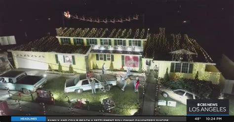 Complete with mannequins, vintage vehicles and a caricature of Chevy Chase's face featured in a window, the "Griswold House" Christmas display at a private home in the city of La Mirada was a popular topic of discussion last Christmas. City officials pushed to have it taken down after a five year ongoing tradition.. 
