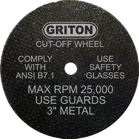 Griton CA3043 Arbor Industrial Cut Off Wheel for Metal, 3/8" …