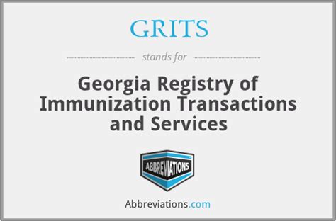 Grits registry. The GRITS Immunization Registry Interface allows connected practices to send vaccination information from their Elation EHR directly to GRITS; Georgia Registry … 