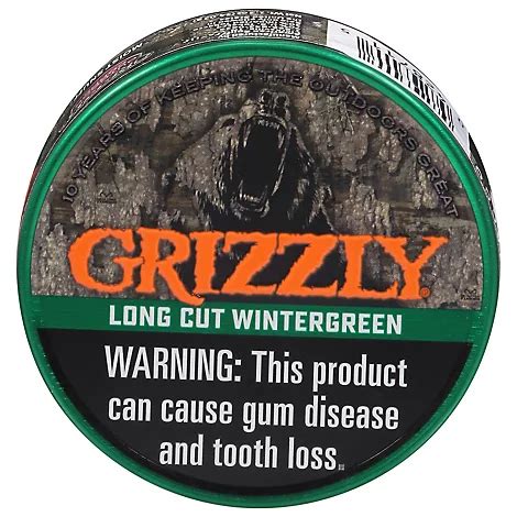 Grizzly Long Cut Wintergreen Price
