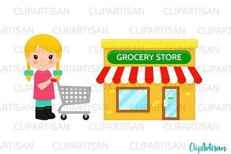 Grocery Store Clipart Design Bundles