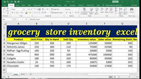 Grocery store inventory management excel.  We&rsquo;ll prepare a store i...