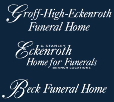 Groff funeral home obituaries. .  ...