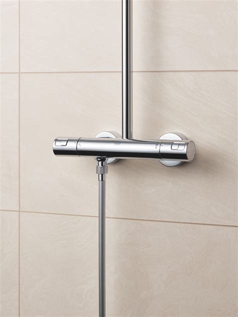 Grohe Vitalio Start System 250 Cube Shower column with mixer