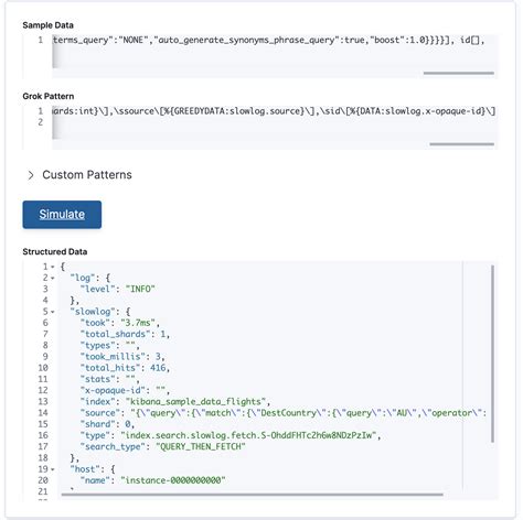 Grok patterns break processing #6371 - Github