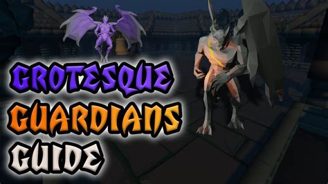 Grotesque guardians strategy. The Grotesque Guardians are a pair of gargoyles, Dusk and Dawn, found on the Slayer Tower's rooftop, whose entrance is found on the 2nd floor[UK]3rd floor[US]. In order to access the roof for the first time, players must obtain a brittle key from gargoyles while assigned them for a Slayer task (requiring 75 Slayer). 