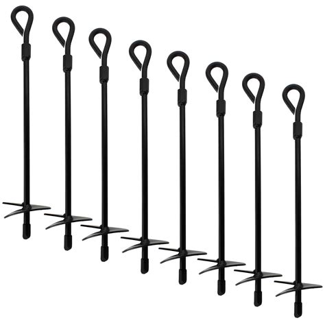 Product Details. The King Canopy 6-Piece Screw in Steel Auger Anchor 