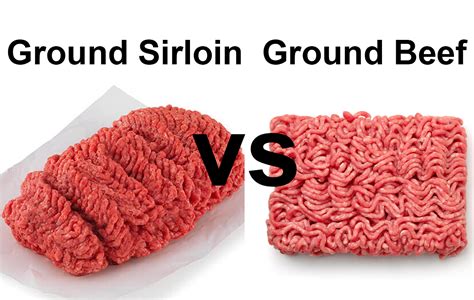 Ground beef vs ground sirloin. Lean ground sirloin is an excellent source of protein and contains many other nutrients that may support good health. Made exclusively from top quality sirloin meat, 90% lean ground sirloin is a leaner alternative to other ground beef choices. This ground beef sirloin also is USDA inspected, has no artificial ingredients, is minimally processed ... 