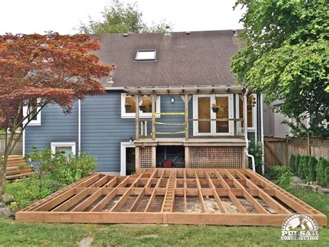 Ground deck. To answer your question, the answer is YES you can use deck blocks for your foundation...however, the deck MUST NOT be attached to the house or ... 