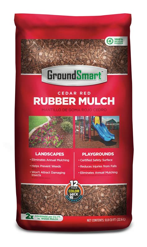 Ground smart rubber mulch. Sometimes when homeowners tell their friends that the mulch in their yard is made from recycled rubber tires, they get a response like, “you have to be kidding me.” But then when they say that they won’t have to remulch for the next ten years people are astounded. Who would have thought that when the vulcanized rubber tire was invented in the 1800’s, that … 