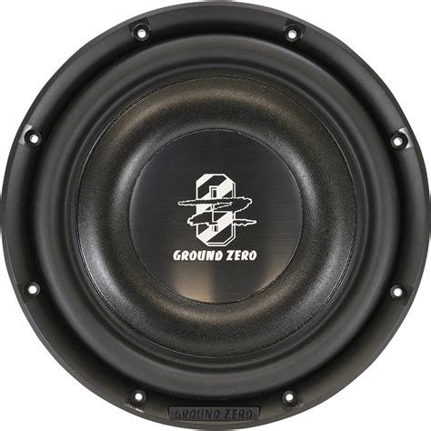 Ground zero audio. 10″ sound quality subwooferwith aluminum cast basket ans pressed paper cone. 10″ sound quality subwoofer. Klippel® optimized. Scooped and pressed paper cone. U-shape foam surround. Solid aluminum cast basket. 50 mm / 2″ copper voice coil. Audiophile Polycot spider. Coated paper dust cap. 