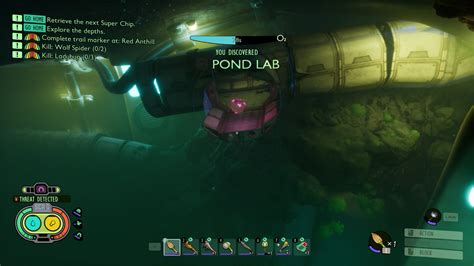 A secret lab door in the pond I had trouble finding 