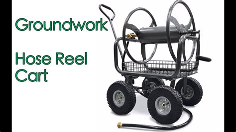 We got this Groundwork hose reel card from Tractor supply company because it is one of the few we could find that you could pull like a wagon and holds this ...