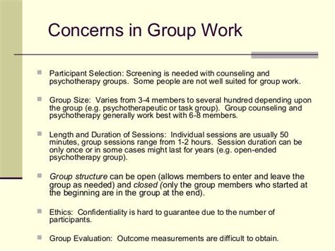 Group Therapy And The Screening Of Prospective Participants