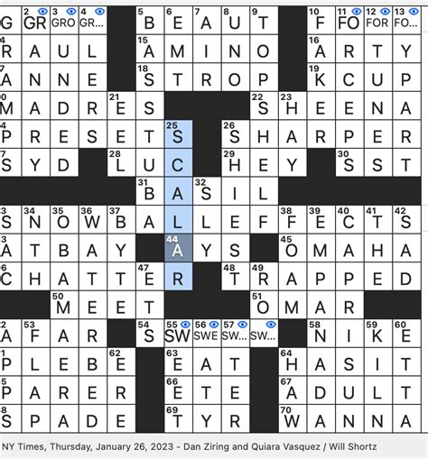 Nov 16, 2023 · Here is the answer for "Group cleared by this puzzle's subject, depicted literally Crossword Clue" NYT Crossword clue. This clue is from Newyork times crossword clues dated November 16 2023 as latest. Many other players have had difficulties with "Group cleared by this puzzle's subject, depicted literally" NYT Crossword clue that is why we have ...