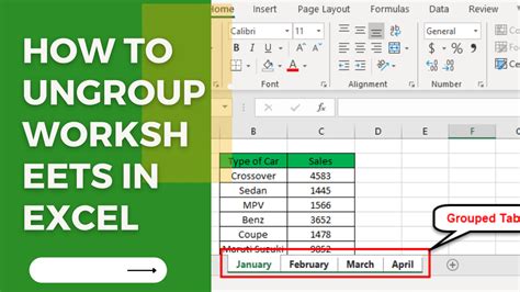 Grouping and ungrouping sheets - Microsoft Excel 2016