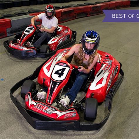 $80. Not yet available. See similar deals. Share This Deal. Highlights. Zip around a 17-turn track for 12 minutes while driving a 6.5 hp Italian go-kart that can reach speeds of up to 55 mph. About This Deal. Choose …. 