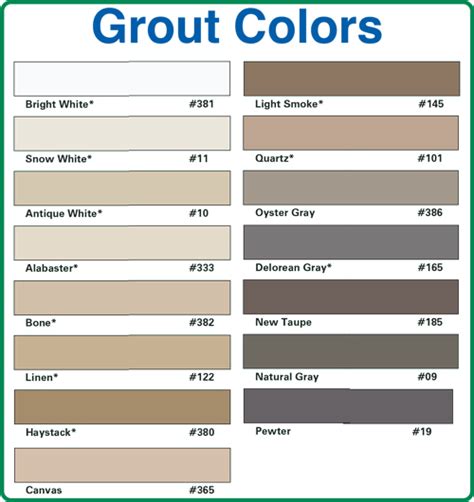 Grid. MAPEI. Grout and Caulk Color Collections 40-Colo
